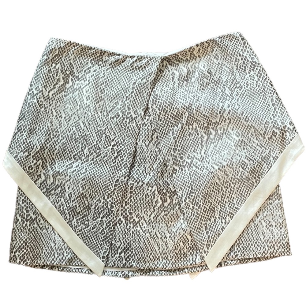 WAYNE Silk Python Print Mini Skirt Size Small - Picture 3 of 7